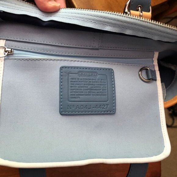 Coach Vintage Hampton Daisy Mini Tote in Canvas and Leather - Picture 7 of 14